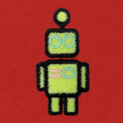 Dalix Robot Midweight Fleece Zip Hoodie (Glow in the Dark)