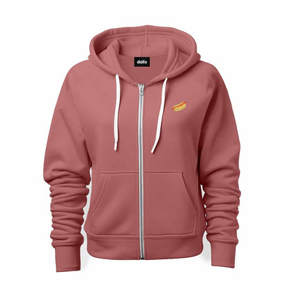 Dalix Hot Dog Zip Hoodie