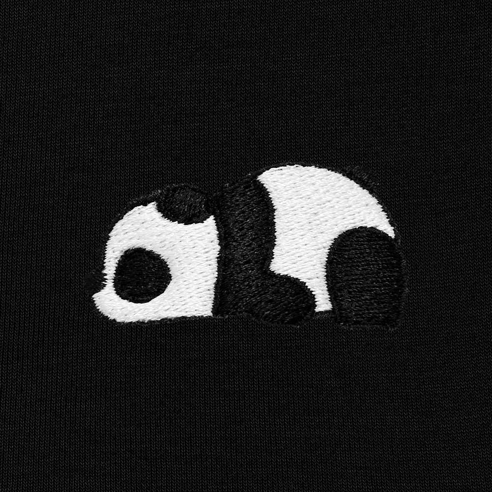Dalix Panda Embroidered Zip Hoodie Fleece Long Sleeve Pocket Warm Soft Mens in Black 2XL XX-Large
