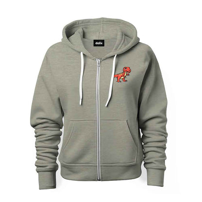 Dalix T-Rex Midweight Fleece Zip Hoodie