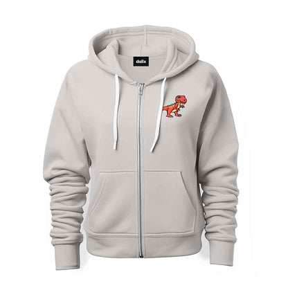 Dalix T-Rex Midweight Fleece Zip Hoodie
