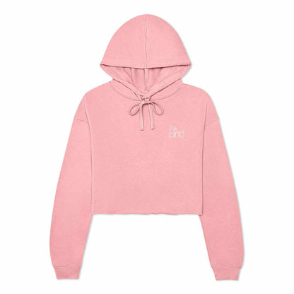 Dalix Be Kind Embroidered Fleece Cropped Hoodie Cold Fall Winter Women in Pink 2XL XX-Large