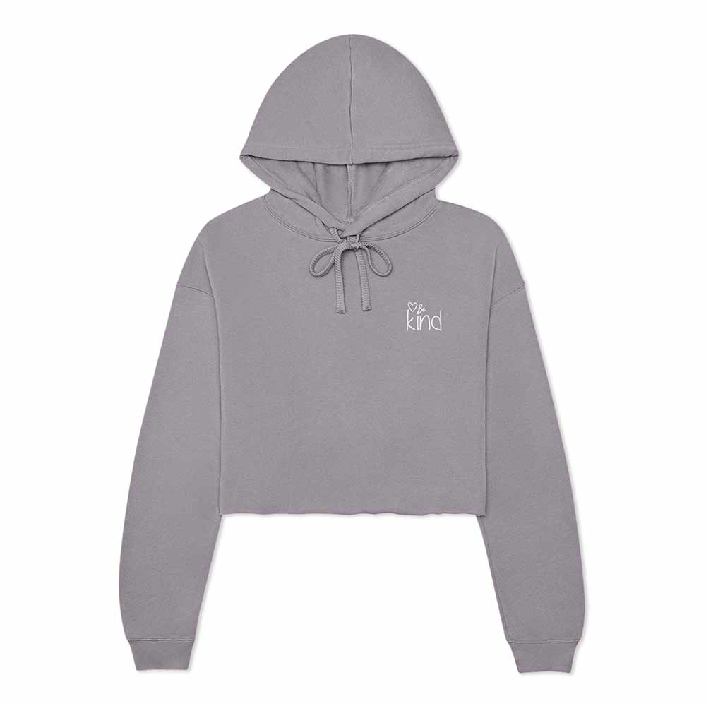 Dalix Be Kind Cropped Hoodie