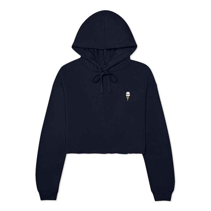 Dalix Double Scoop Midweight Fleece Cropped Hoodie