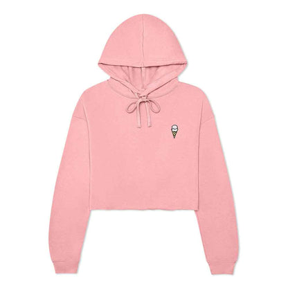 Dalix Double Scoop Midweight Fleece Cropped Hoodie