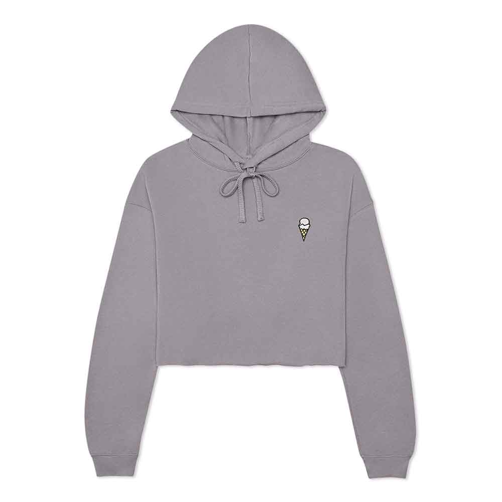 Dalix Double Scoop Midweight Fleece Cropped Hoodie