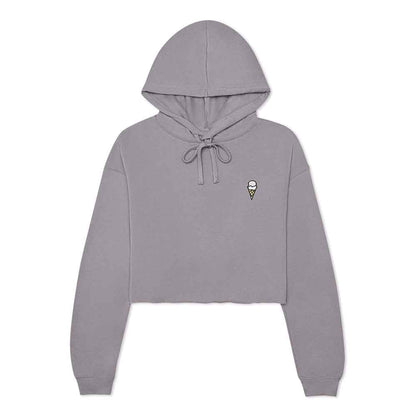 Dalix Double Scoop Midweight Fleece Cropped Hoodie