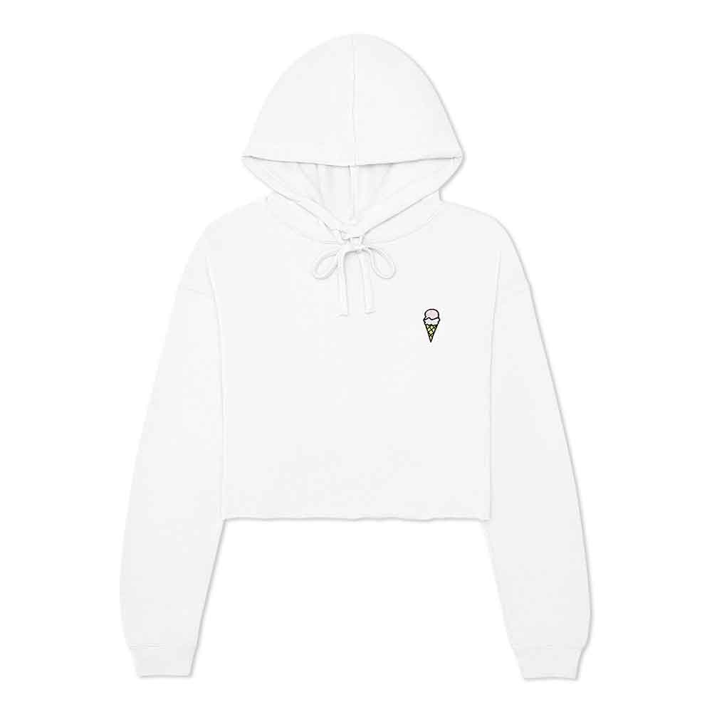 Dalix Double Scoop Cropped Hoodie