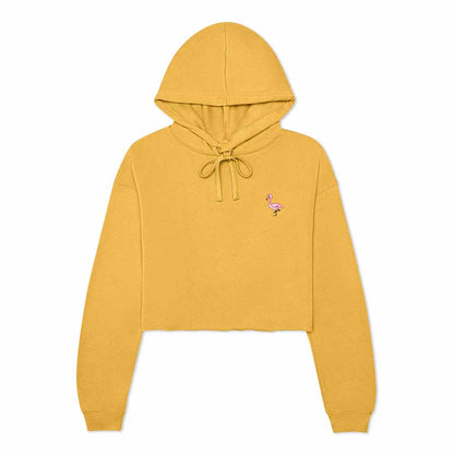 Dalix Flamingo Cropped Hoodie