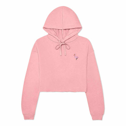 Dalix Flamingo Cropped Hoodie