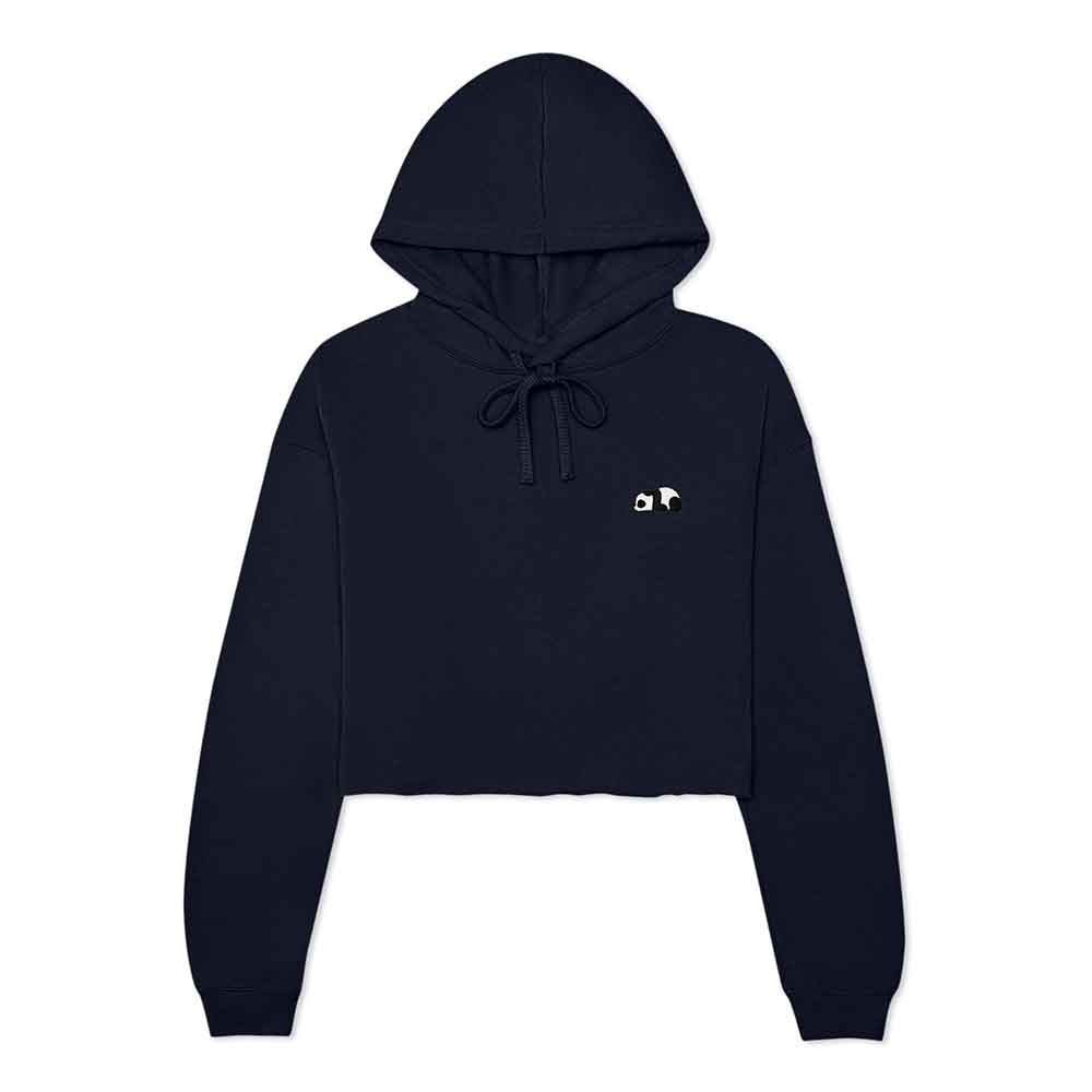 Dalix Panda Midweight Fleece Cropped Hoodie