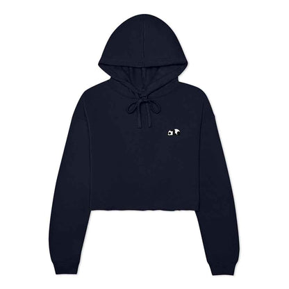 Dalix Panda Midweight Fleece Cropped Hoodie