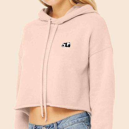 Dalix Panda Midweight Fleece Cropped Hoodie