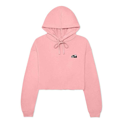 Dalix Panda Midweight Fleece Cropped Hoodie