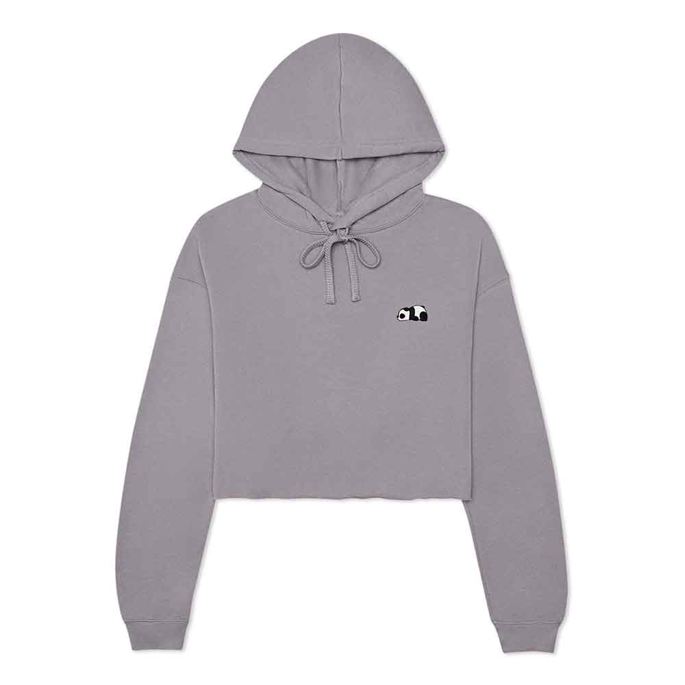 Dalix Panda Midweight Fleece Cropped Hoodie
