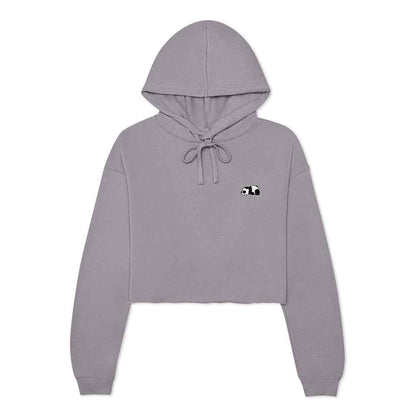 Dalix Panda Midweight Fleece Cropped Hoodie
