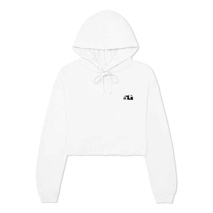 Dalix Panda Midweight Fleece Cropped Hoodie