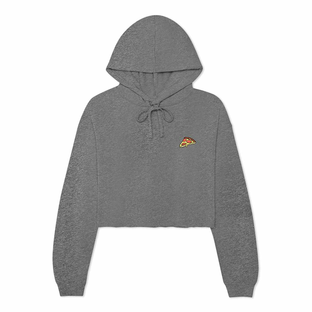 Dalix Pizza Cropped Hoodie