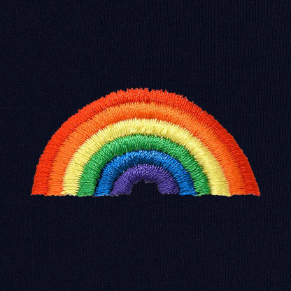 Dalix Rainbow Cropped Hoodie