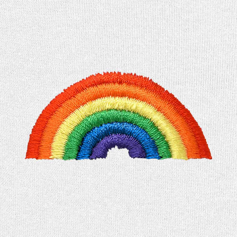 Dalix Rainbow Cropped Hoodie
