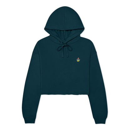 Dalix Sorcerer Frog Midweight Fleece Cropped Hoodie