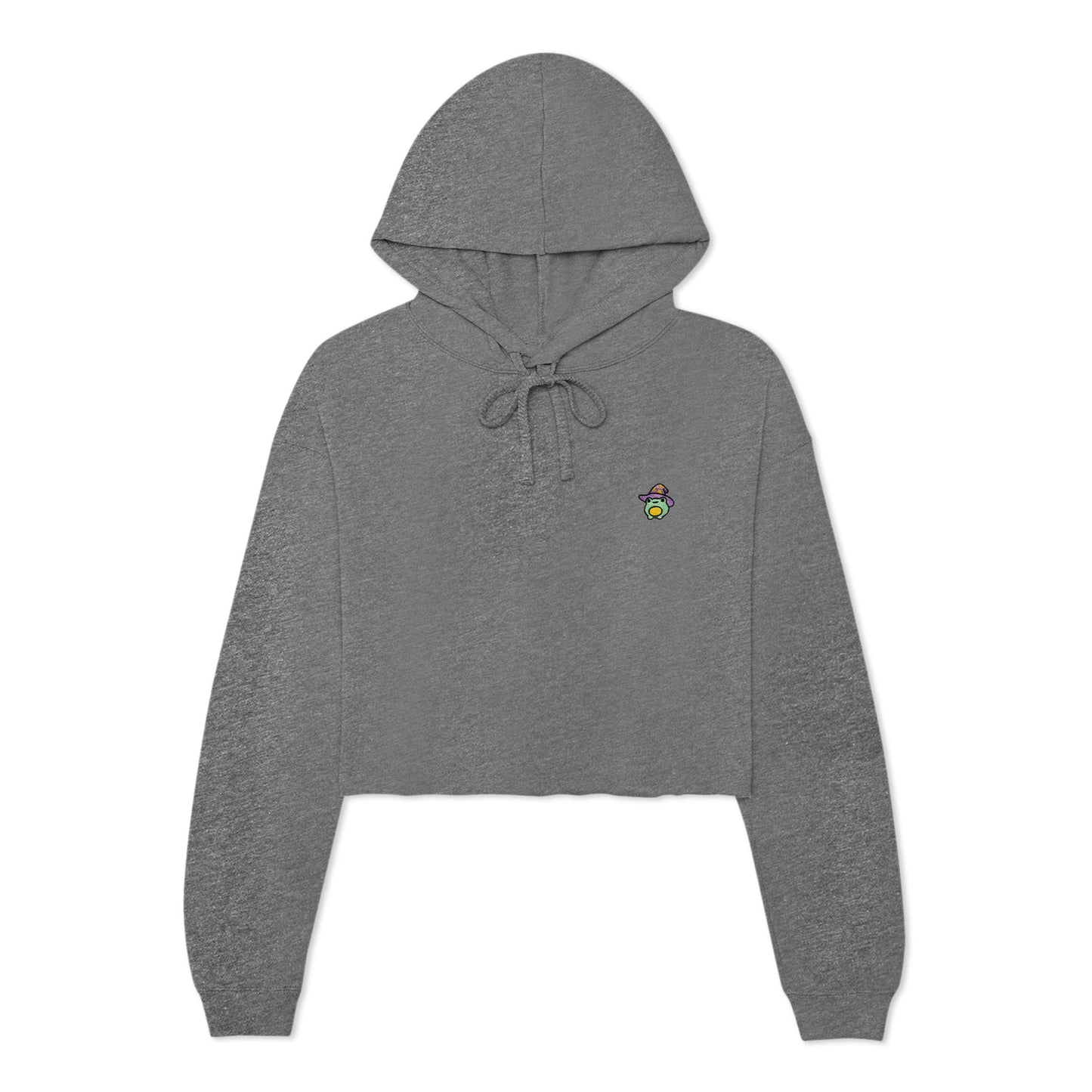 Dalix Sorcerer Frog Midweight Fleece Cropped Hoodie