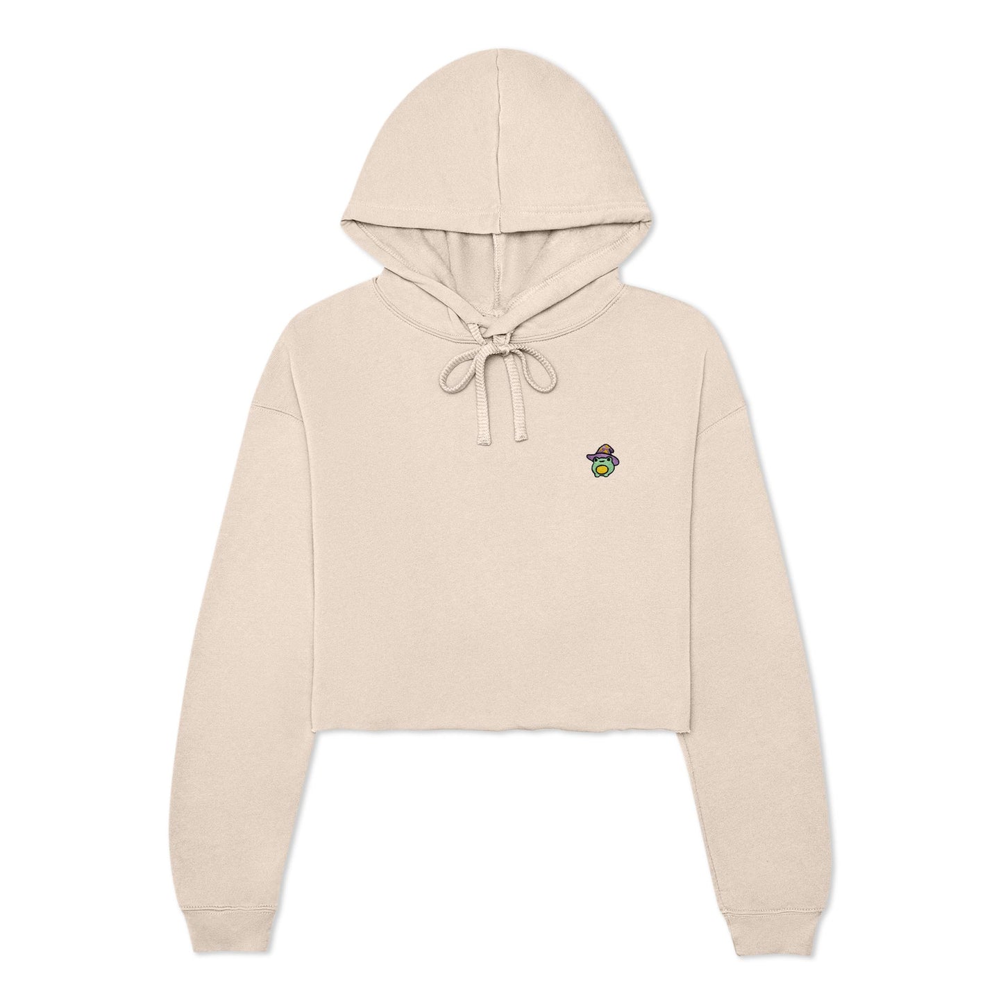 Dalix Sorcerer Frog Midweight Fleece Cropped Hoodie