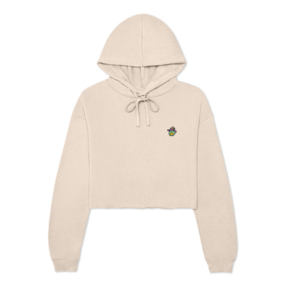 Dalix Sorcerer Frog Midweight Fleece Cropped Hoodie