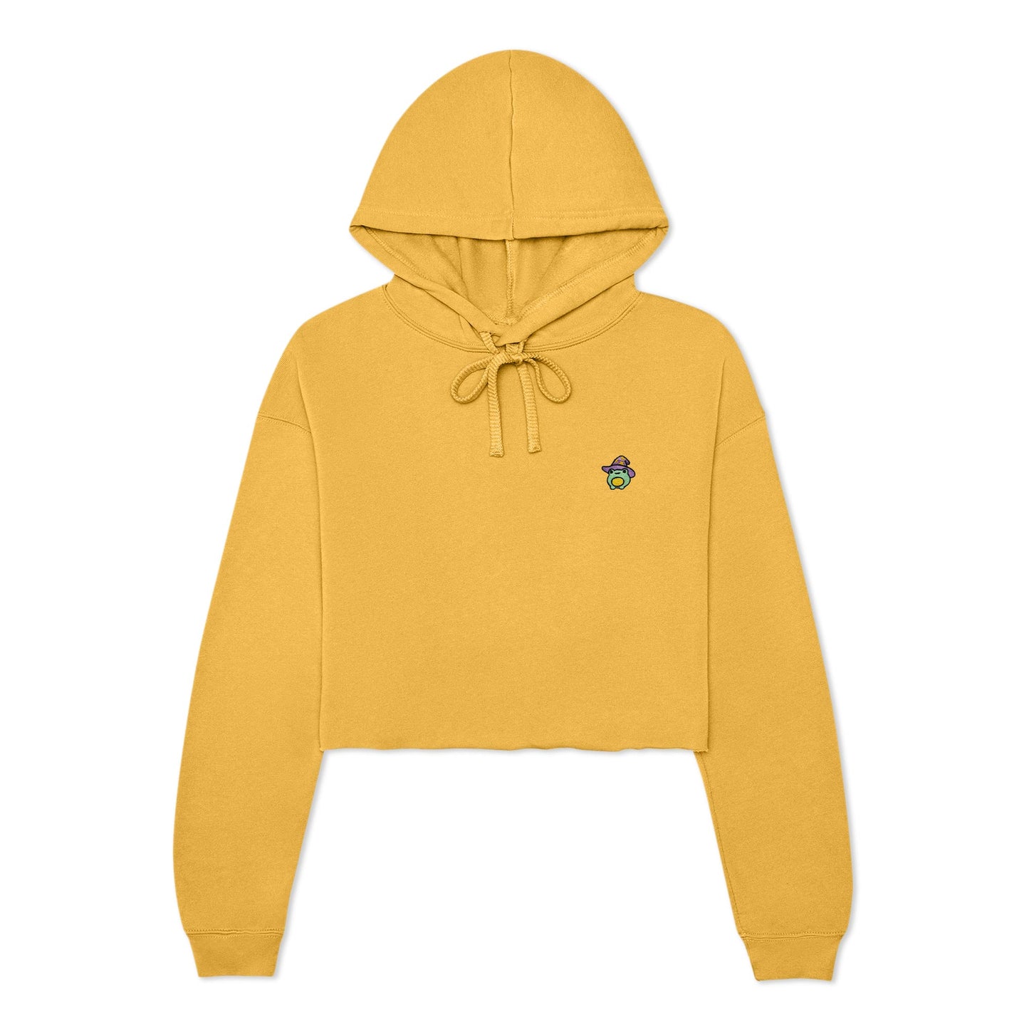 Dalix Sorcerer Frog Midweight Fleece Cropped Hoodie