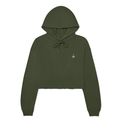 Dalix Sorcerer Frog Midweight Fleece Cropped Hoodie