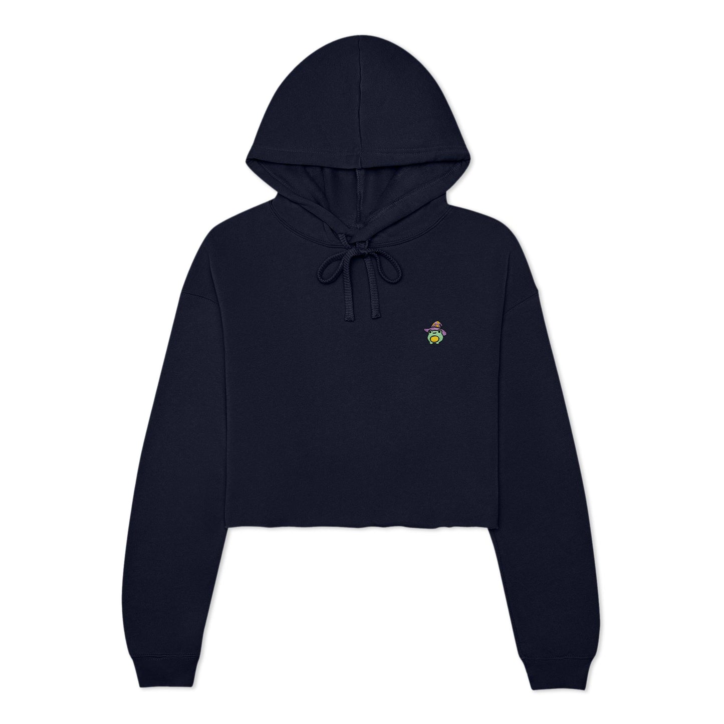 Dalix Sorcerer Frog Midweight Fleece Cropped Hoodie