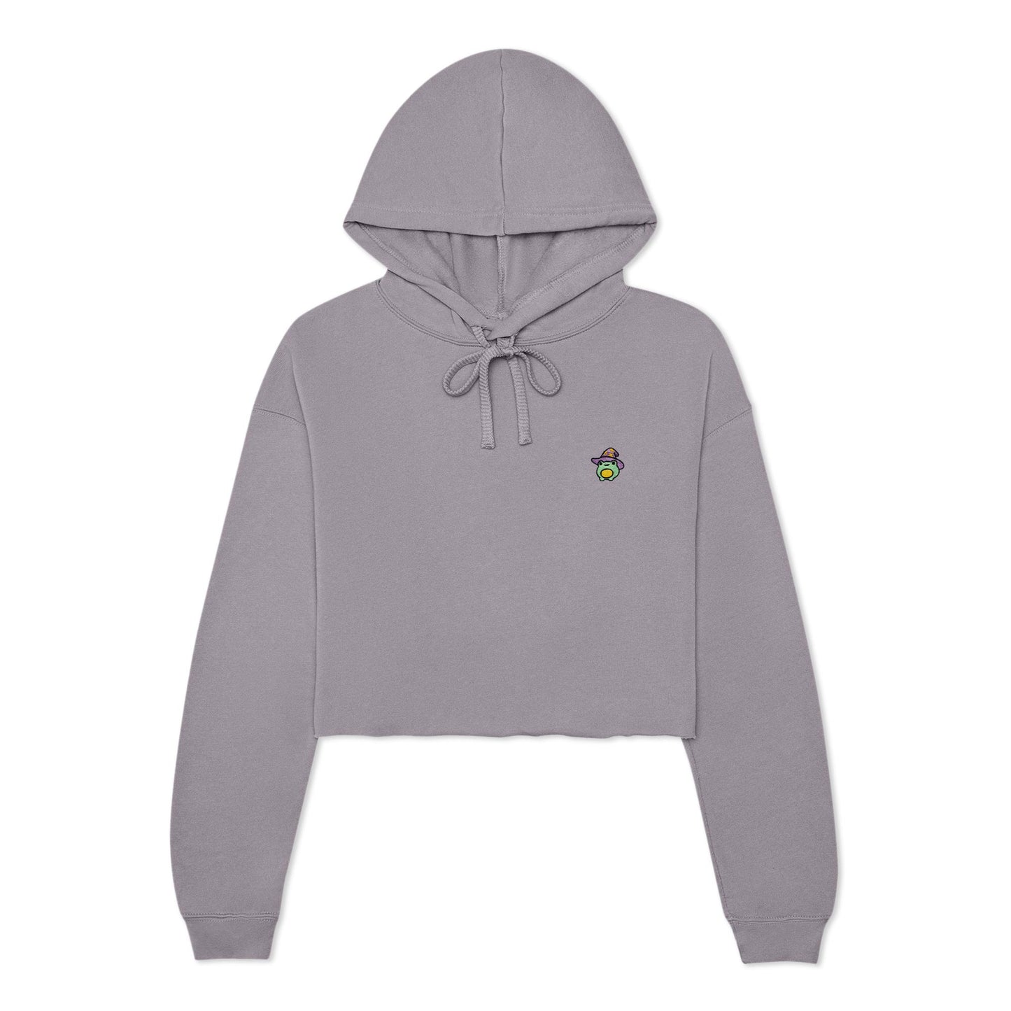 Dalix Sorcerer Frog Midweight Fleece Cropped Hoodie