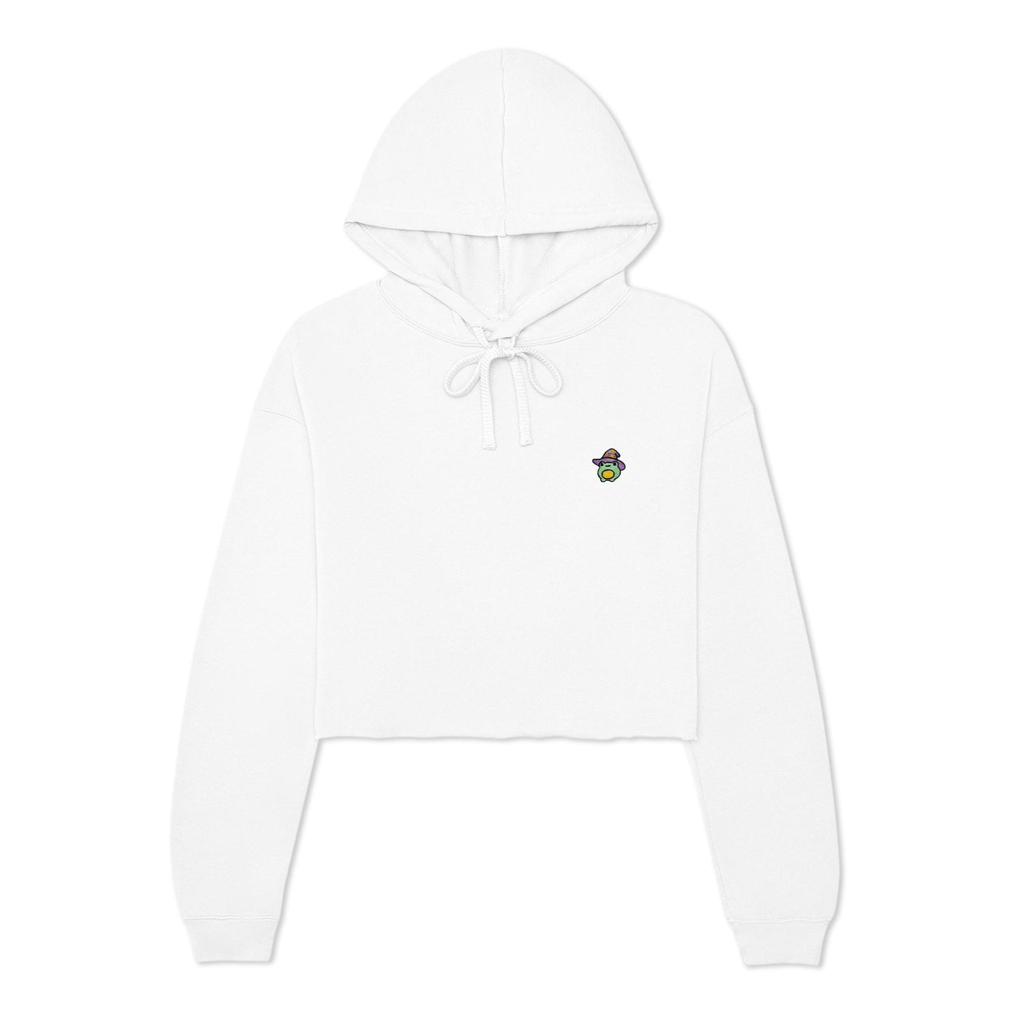 Dalix Sorcerer Frog Midweight Fleece Cropped Hoodie