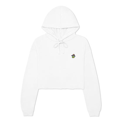 Dalix Sorcerer Frog Midweight Fleece Cropped Hoodie