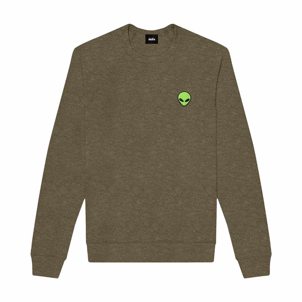 Dalix Alien Midweight Fleece Crewneck Sweatshirt