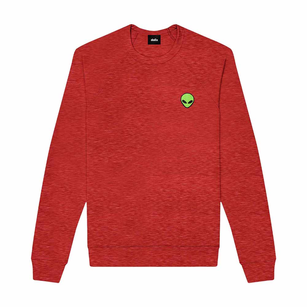 Dalix Alien Midweight Fleece Crewneck Sweatshirt