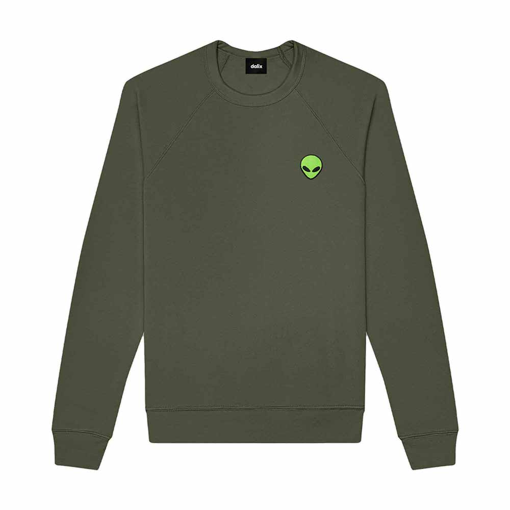 Dalix Alien Midweight Fleece Crewneck Sweatshirt