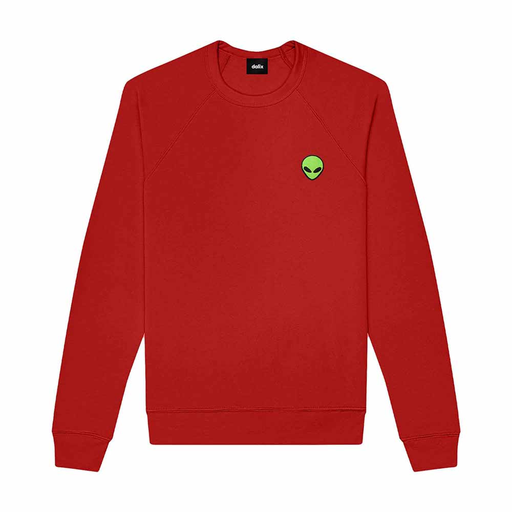 Dalix Alien Midweight Fleece Crewneck Sweatshirt