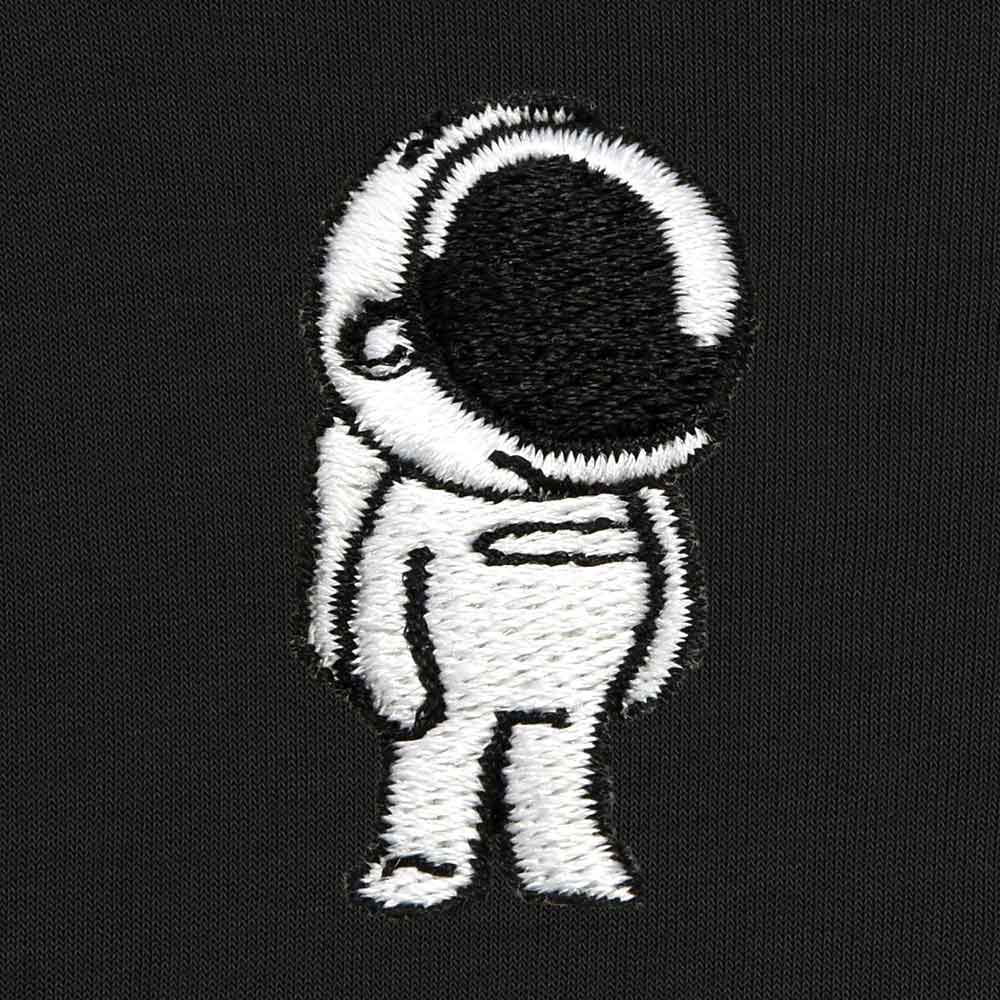 Dalix Astronaut Embroidered Crewneck Fleece Sweatshirt Pullover Mens in Vanilla L Large