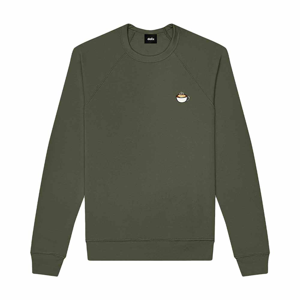 Dalix Cappuccino Midweight Fleece Raglan Sweatshirt