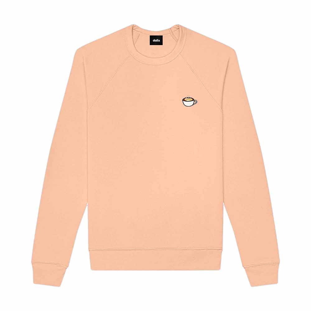 Dalix Cappuccino Midweight Fleece Raglan Sweatshirt