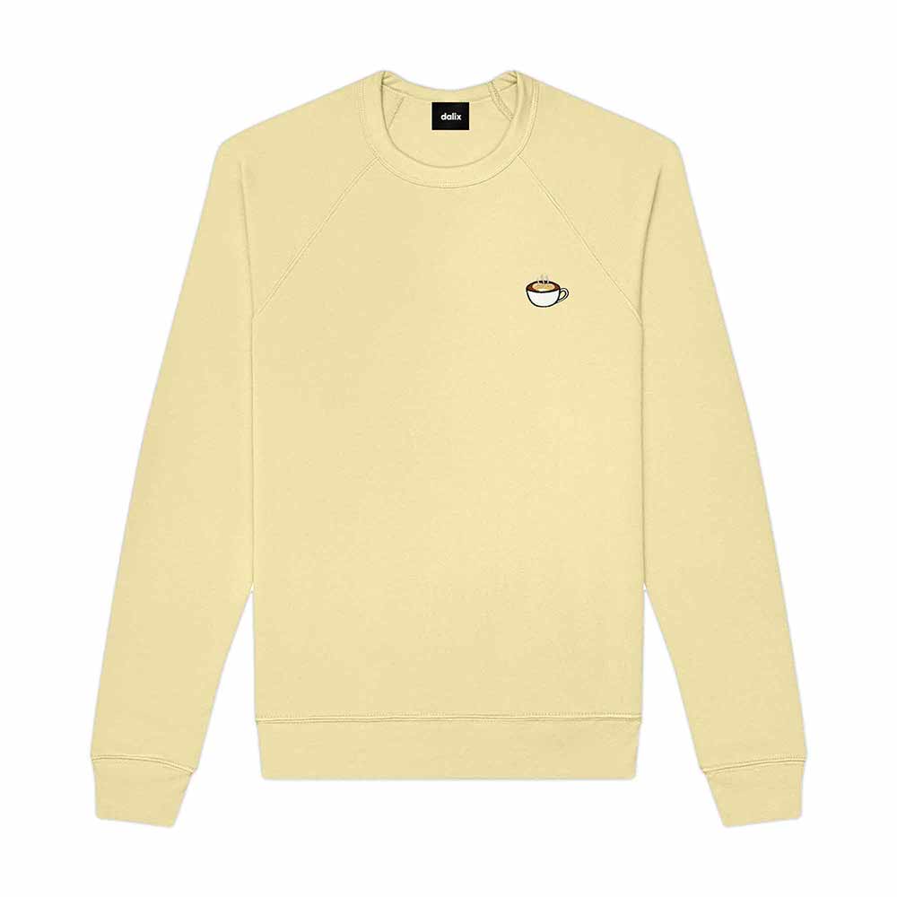 Dalix Cappuccino Midweight Fleece Raglan Sweatshirt