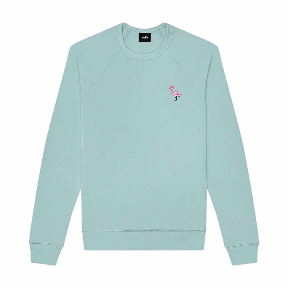 Dalix Flamingo Midweight Fleece Raglan Sweatshirt