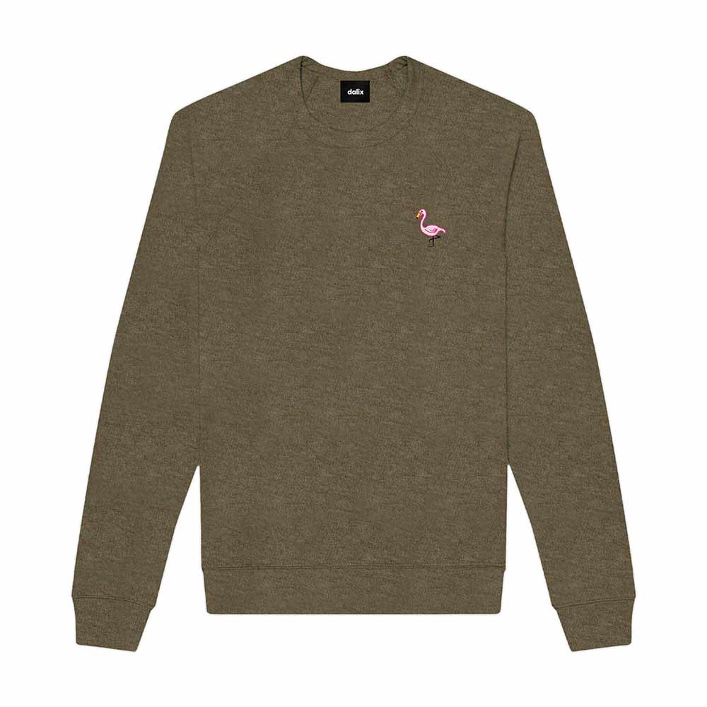 Dalix Flamingo Midweight Fleece Raglan Sweatshirt