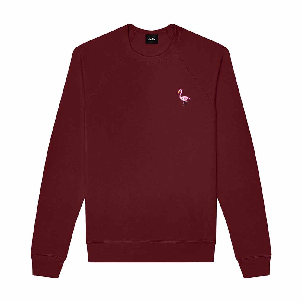 Dalix Flamingo Midweight Fleece Raglan Sweatshirt
