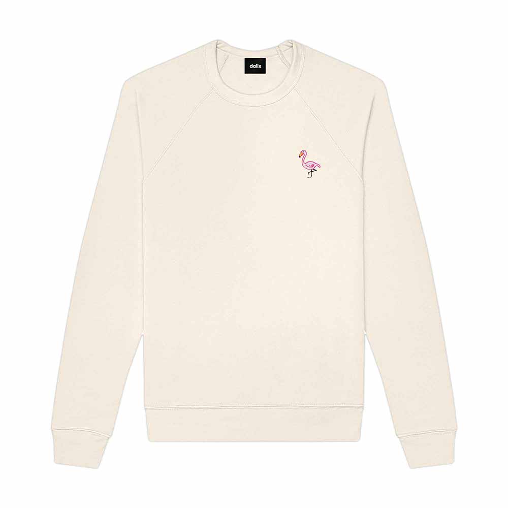 Dalix Flamingo Midweight Fleece Raglan Sweatshirt
