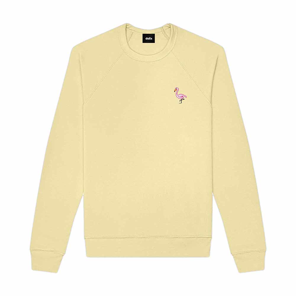 Dalix Flamingo Midweight Fleece Raglan Sweatshirt