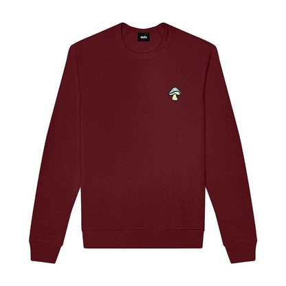 Dalix Mushroom Midweight Fleece Crewneck Sweatshirt (Glow in the Dark)