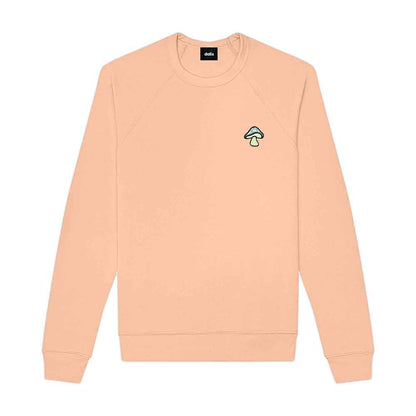 Dalix Mushroom Midweight Fleece Crewneck Sweatshirt (Glow in the Dark)