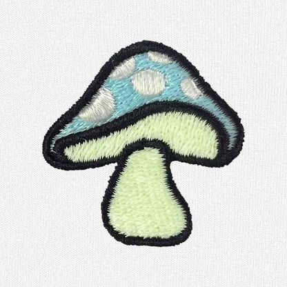 Dalix Mushroom Midweight Fleece Crewneck Sweatshirt (Glow in the Dark)